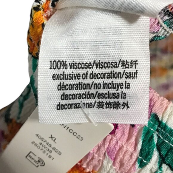 Pink White Floral Pattern Seersucker Dress - Picture 3 of 4